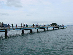 小豆島ふるさと村釣り桟橋